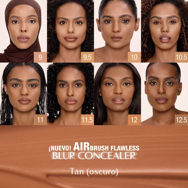 2155 (3) Corrector Airbrush flawless blur concealer Tono 10.5 Tan